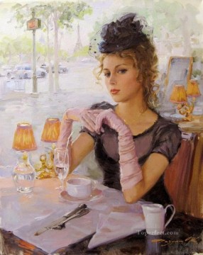 Women Painting - Pretty Lady KR 046 Impressionist